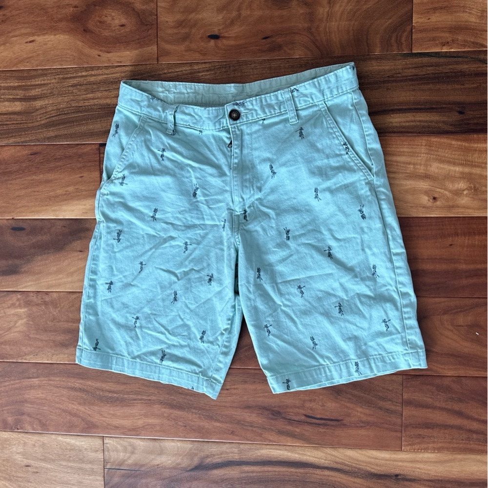 George Mint Green Luau Girl Patterned Shorts size 32